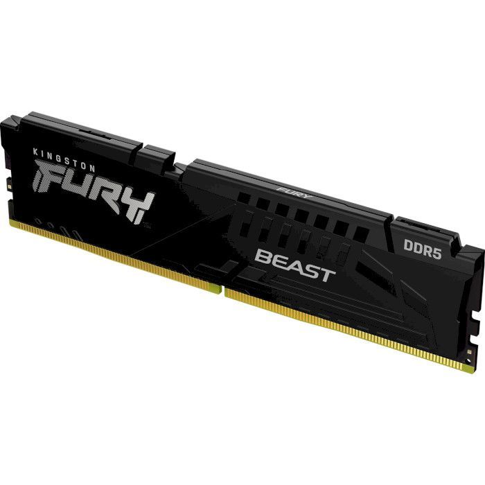 Модуль памяти для компьютера DDR5 32GB 5200 MHz Beast Black Kingston Fury (ex.HyperX) (KF552C36BBE-32) изображение 2