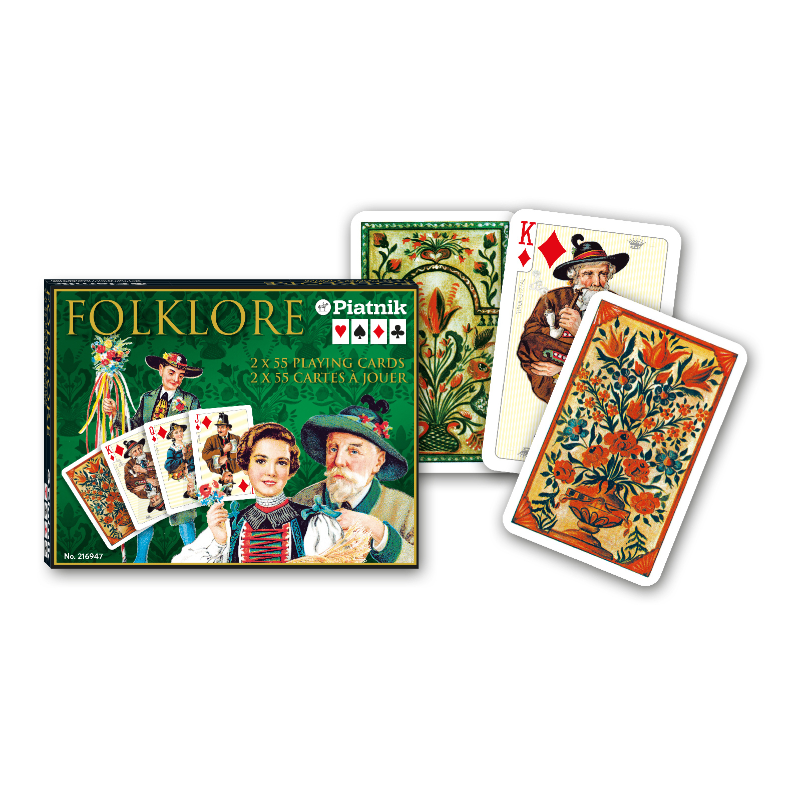Карты игральные Piatnik Фольклор 2 колоды х 55 карт (PT-216947)