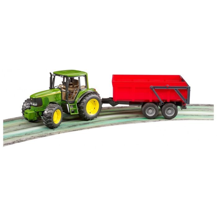 Спецтехника Bruder трактор John Deere 6920 с прицепом (02057) изображение 5