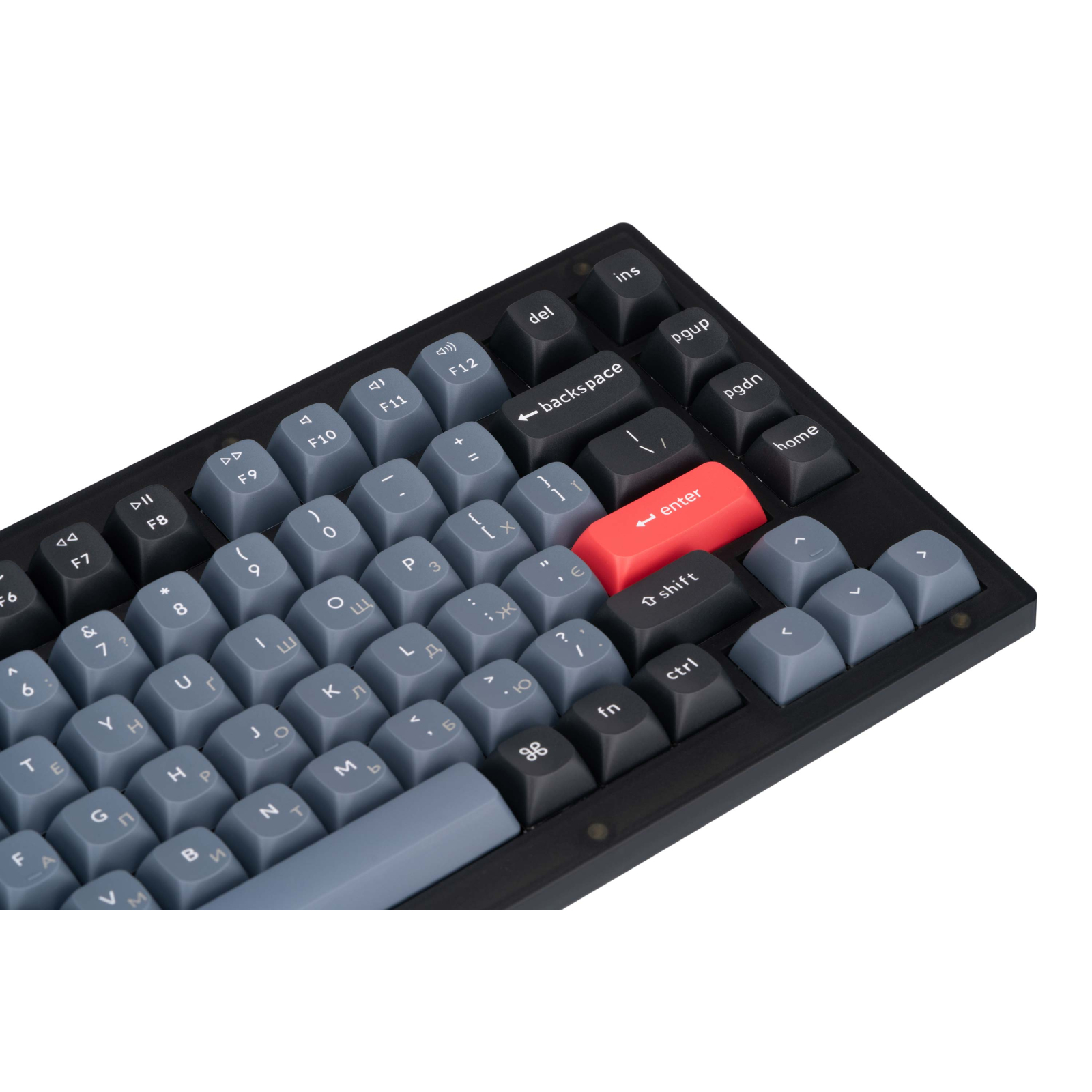 Клавіатура Keychron V1 84 Key QMK Gateron G PRO Blue Hot-Swap RGB Frosted Black (V1A2_KEYCHRON) зображення 8