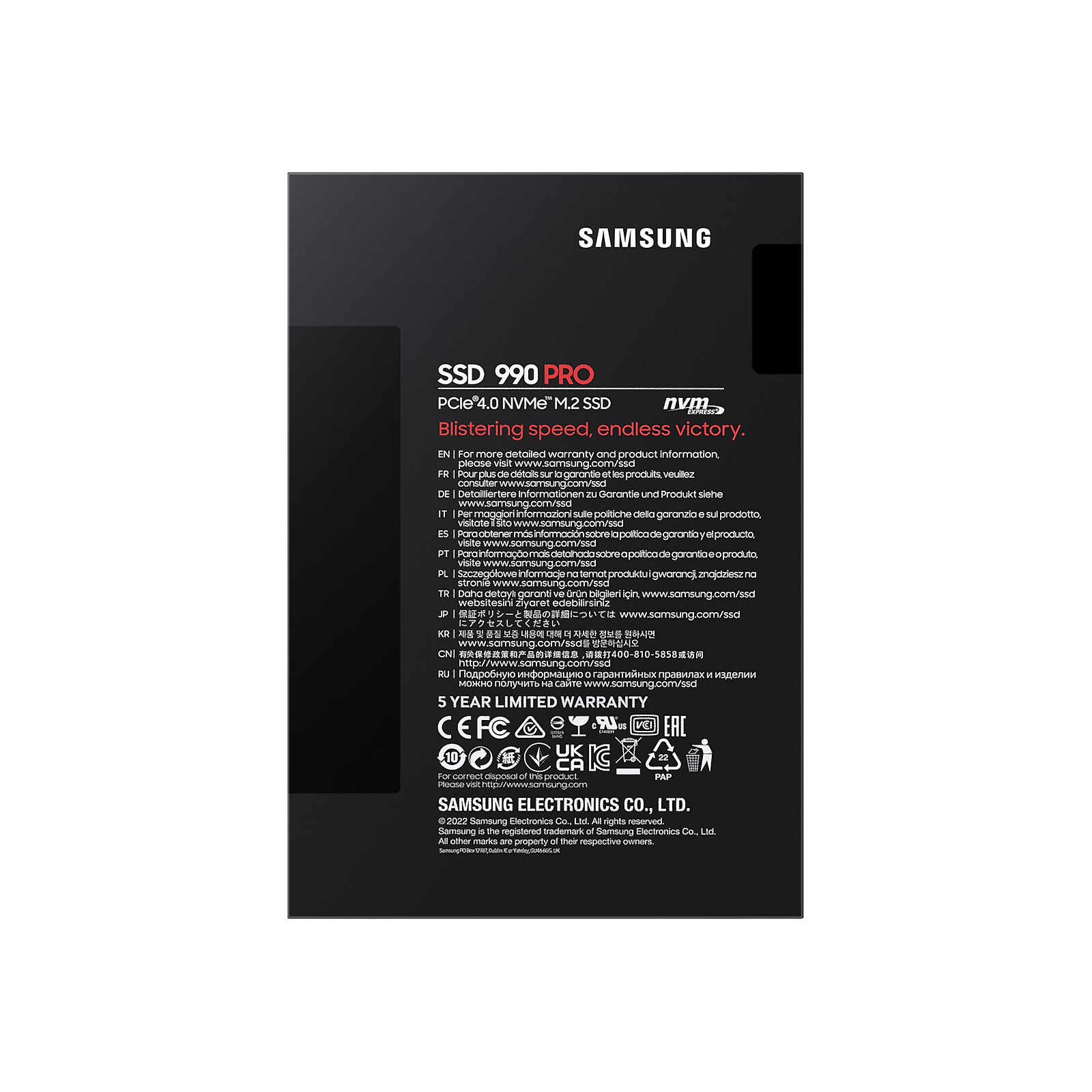 Накопитель SSD M.2 2280 1TB Samsung (MZ-V9P1T0BW) изображение 5