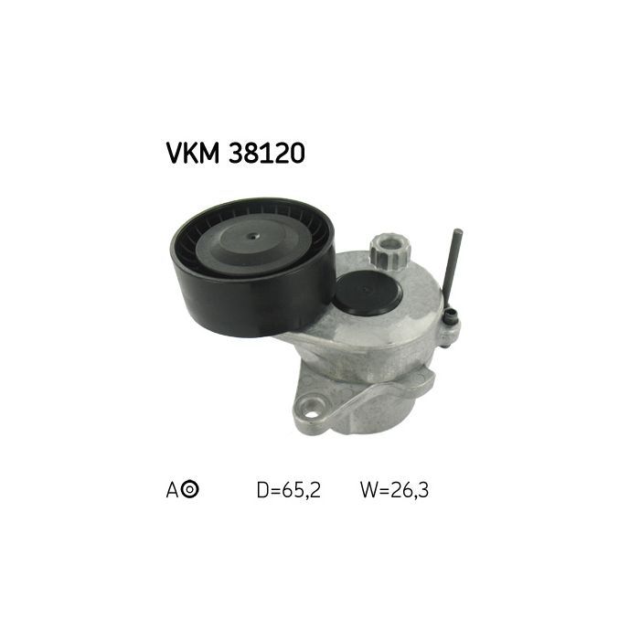 Натягувач ременя з роликом SKF VKM 38120