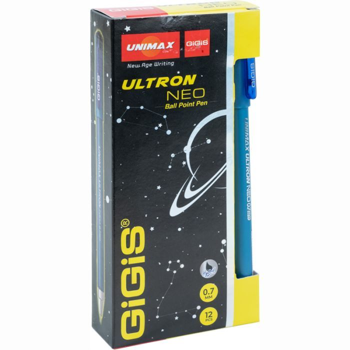 Ручка кулькова Unimax Ultron Neo 2х, синя (UX-150-02) зображення 3