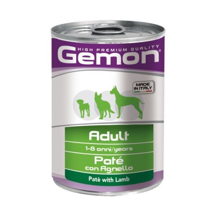 Консервы для собак Gemon Dog Wet Adult паштет с ягненком 400 г (8009470387811)