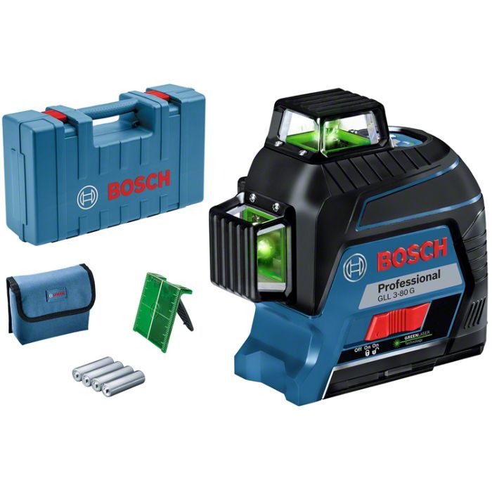 Лазерный нивелир Bosch GLL 3-80 G в кейсе (0.601.063.Y00) изображение 2