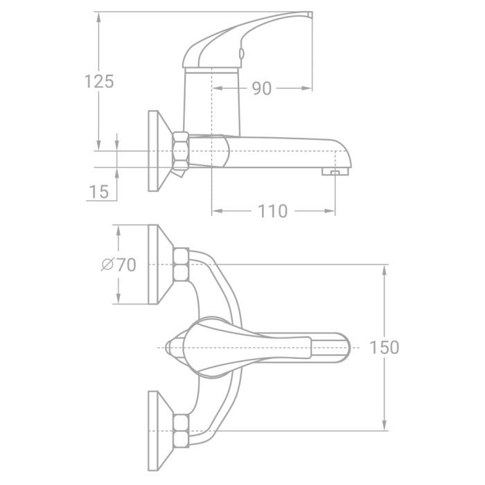 Смеситель TAU TN-1C142C (9846200) изображение 3