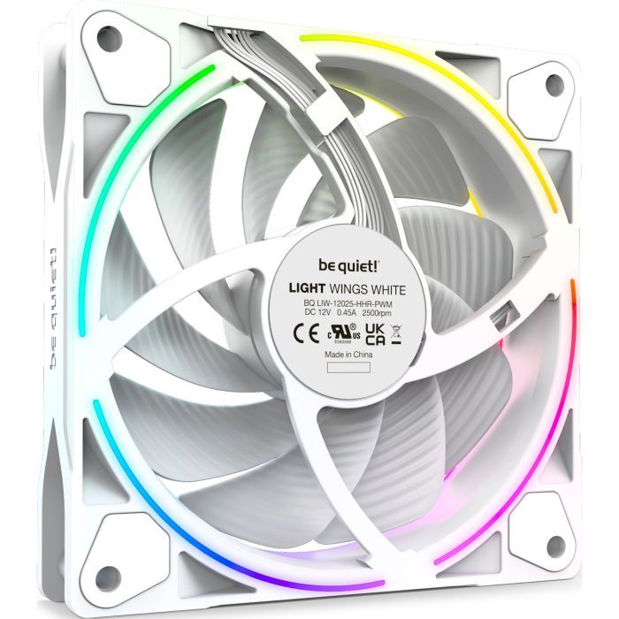 Кулер для корпуса Be quiet! Light Wings White 120mm PWM high-speed (BL101) изображение 3