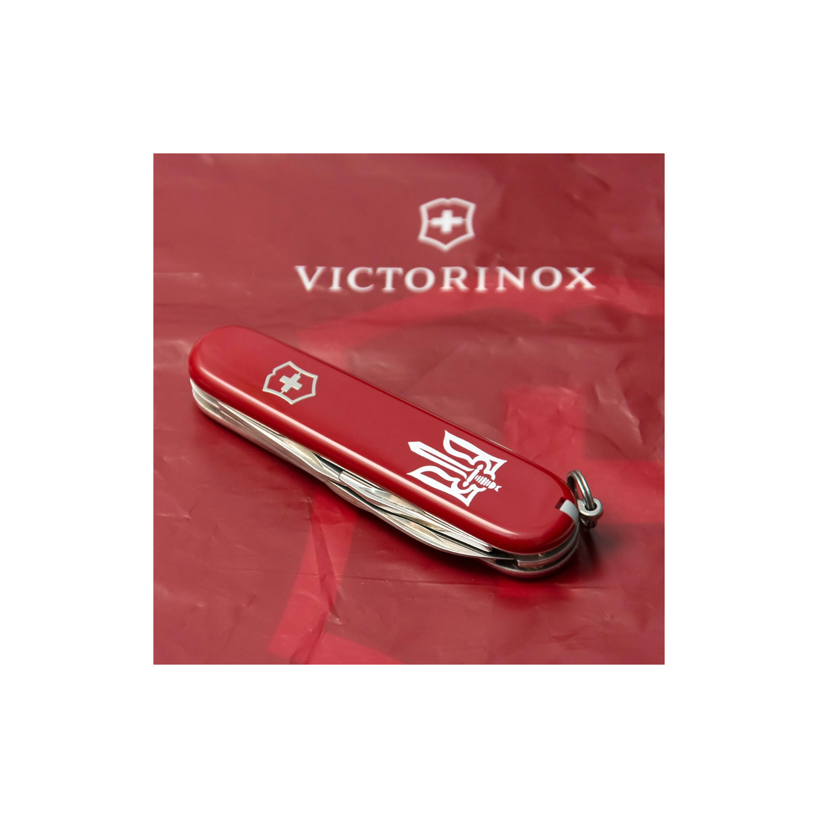Нож Victorinox Spartan Ukraine Red "Тризуб ЗСУ" (1.3603_T0390u) изображение 3