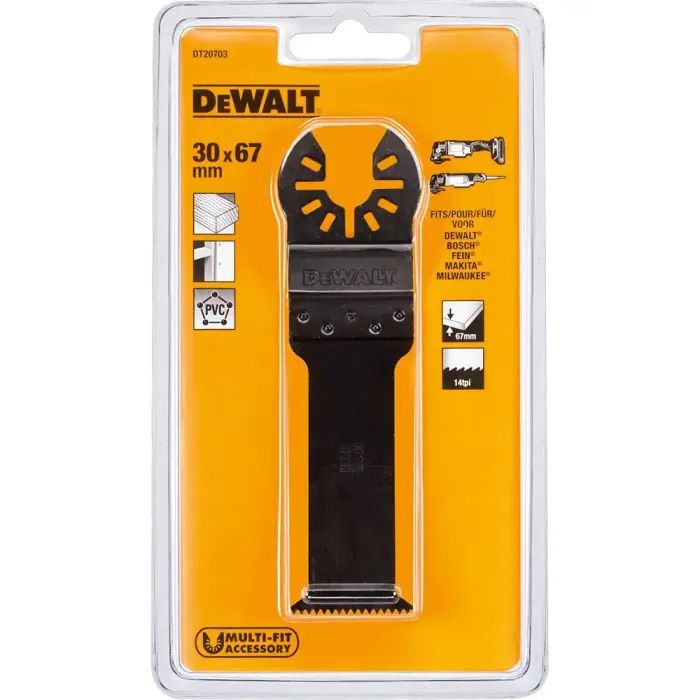 Полотно DeWALT для реноватора, погружное для DWE315, DCS355, ширина 30мм, 14 TPI (DT20703) изображение 3