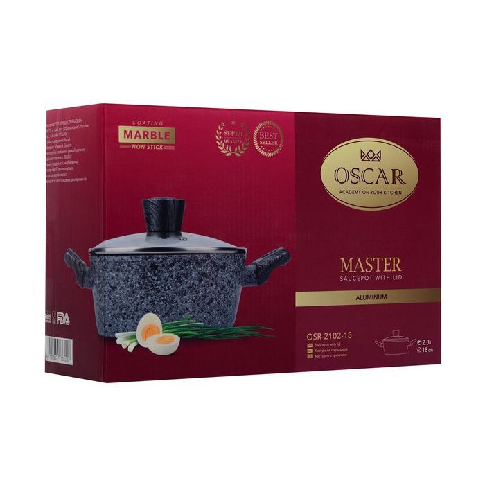 Каструля Oscar Master 2.2 л (OSR-2102-20) зображення 5
