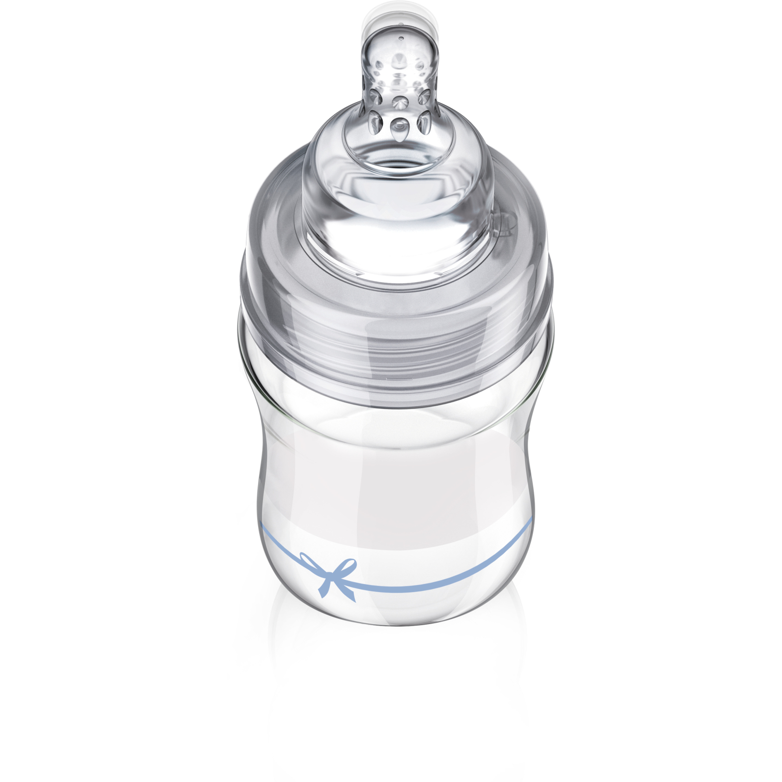 Пляшечка для годування Lovi Diamond Glass Baby Shower скляна 250 мл Блакитна (74/204boy) зображення 2
