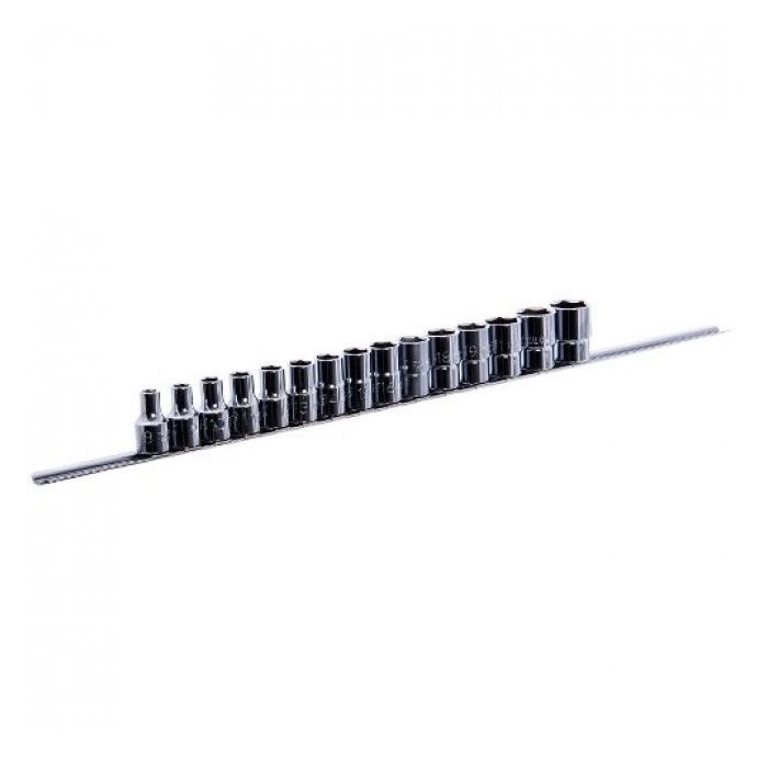 Набор головок Toptul 12-гранных на планке 1/2" 15ед. 8-24мм (GAAQ1602U-12)