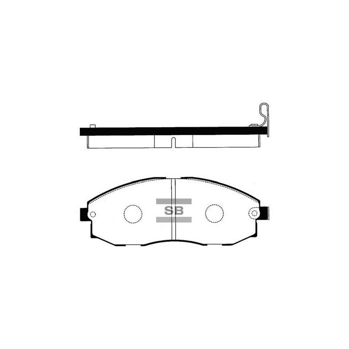 Гальмівні колодки HI-Q SP1099