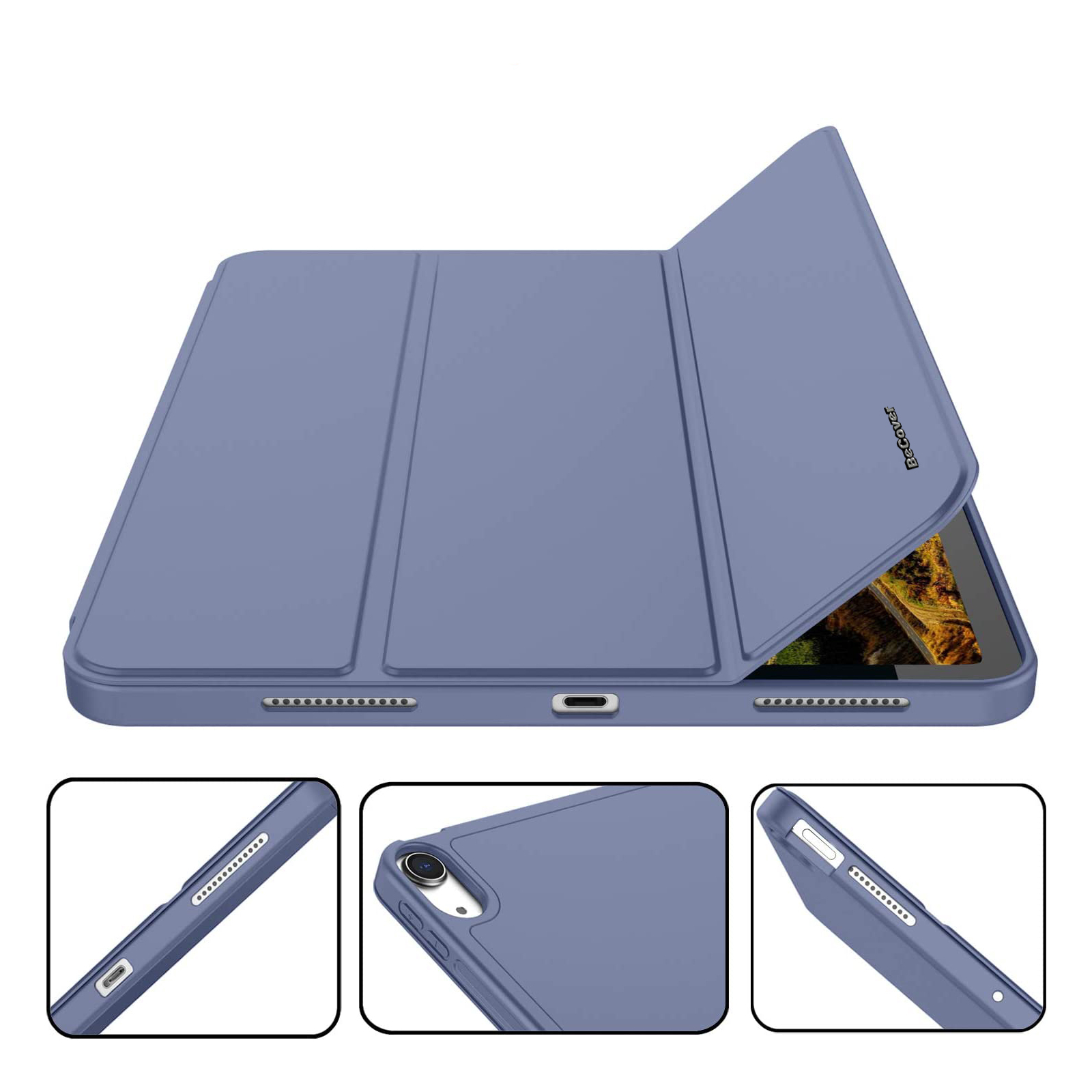 Чохол до планшета BeCover Direct Charge Pen mount Apple Pencil Apple iPad Air 5 (2022) 10.9" Purple (708781) зображення 5