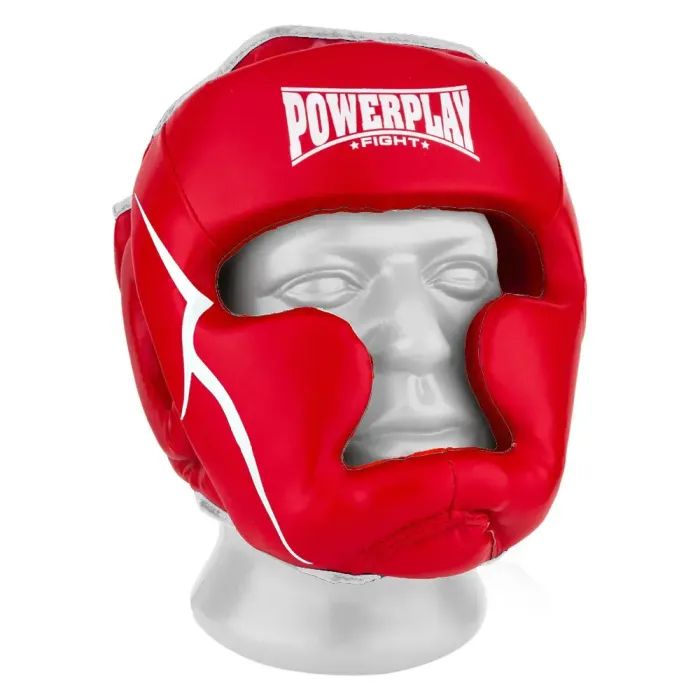 Боксерский шлем PowerPlay 3100 PU Червоний S (PP_3100_S_Red)