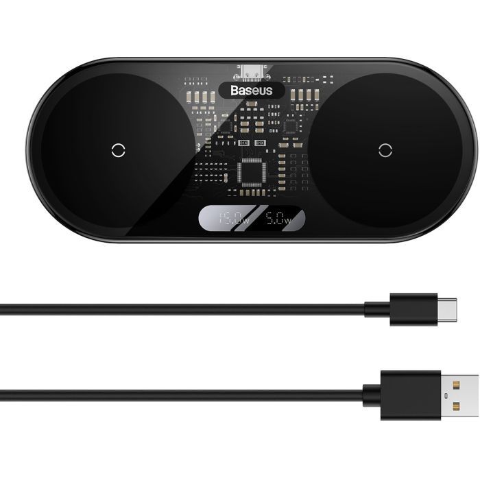 Зарядное устройство Baseus 20W Digital LED Display (WXSX010101) изображение 5