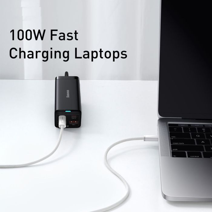 Дата кабель USB-C to USB-C 2.0m 5A White Baseus (CALD000302) изображение 6