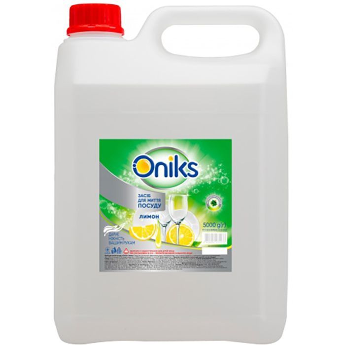 Средство для ручного мытья посуды Oniks Лимон 5 кг (4820191760554)
