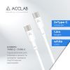 Дата кабель USB-C to USB-C 1.2m PwrX 60W ACCLAB (1283126559563) изображение 4