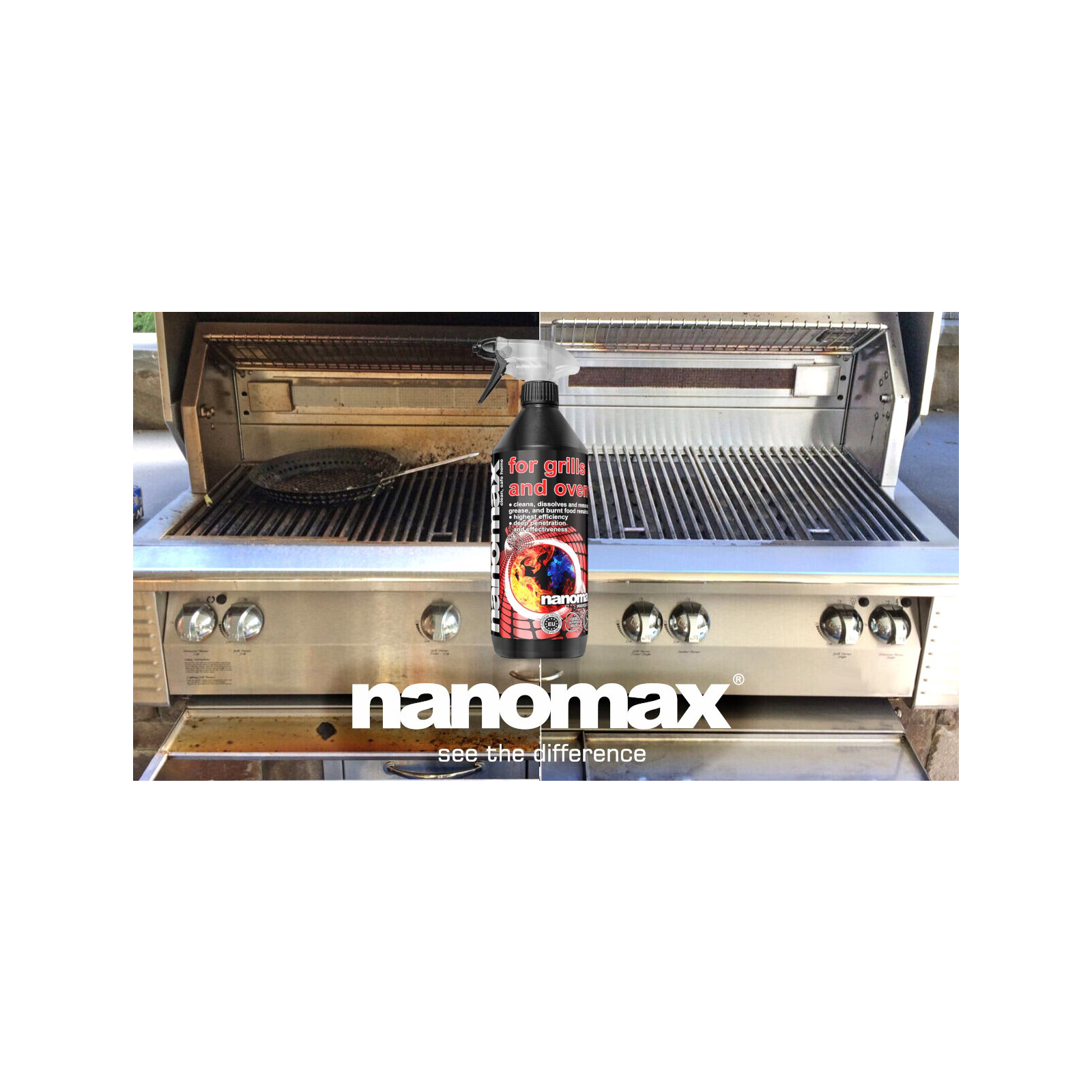 Средство для чистки духовок Nanomax Ovens, Fireplaces & Grills 500 мл (5903240901814) изображение 2
