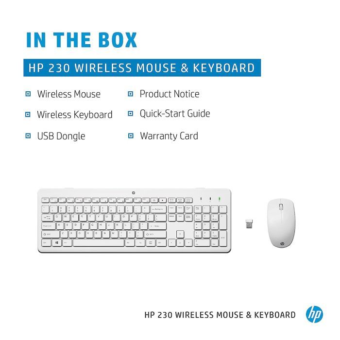 Комплект HP 230 Wireless UA White (3L1F0AA) изображение 5