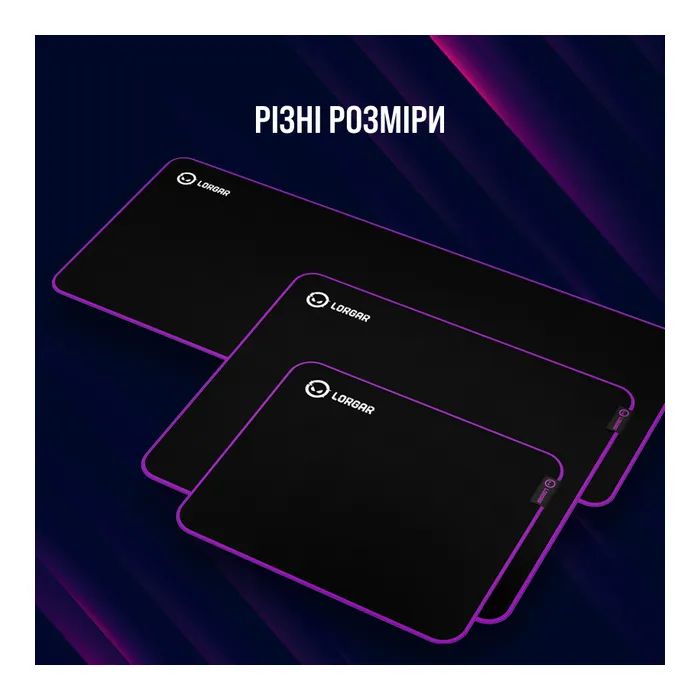 Коврик для мышки Lorgar Main 315 Black/Purple (LRG-GMP315) изображение 10