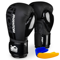 Photos - Martial Arts Gloves Phantom Боксерські рукавички  APEX Speed Black 12oz  PHBG2024 (PHBG2024-12)