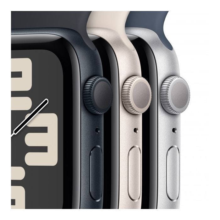 Смарт-часы Apple Watch SE 2023 GPS 44mm Midnight Aluminium Case with Midnight Sport Band - M/L (MRE93QP/A) изображение 3