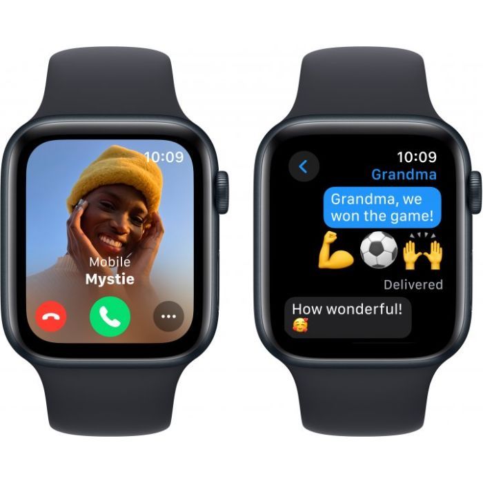 Смарт-часы Apple Watch SE 2023 GPS 44mm Midnight Aluminium Case with Midnight Sport Band - M/L (MRE93QP/A) изображение 4