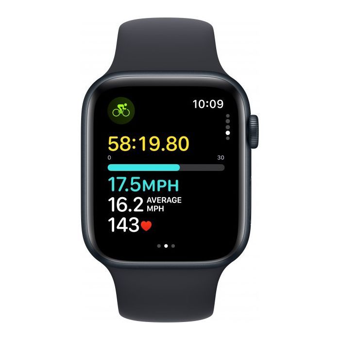 Смарт-часы Apple Watch SE 2023 GPS 44mm Midnight Aluminium Case with Midnight Sport Band - M/L (MRE93QP/A) изображение 6