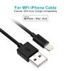 Дата кабель USB 2.0 AM to Lightning 1.2m 2.4A MFI Choetech (IP0026) зображення 2