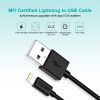 Дата кабель USB 2.0 AM to Lightning 1.2m 2.4A MFI Choetech (IP0026) зображення 4