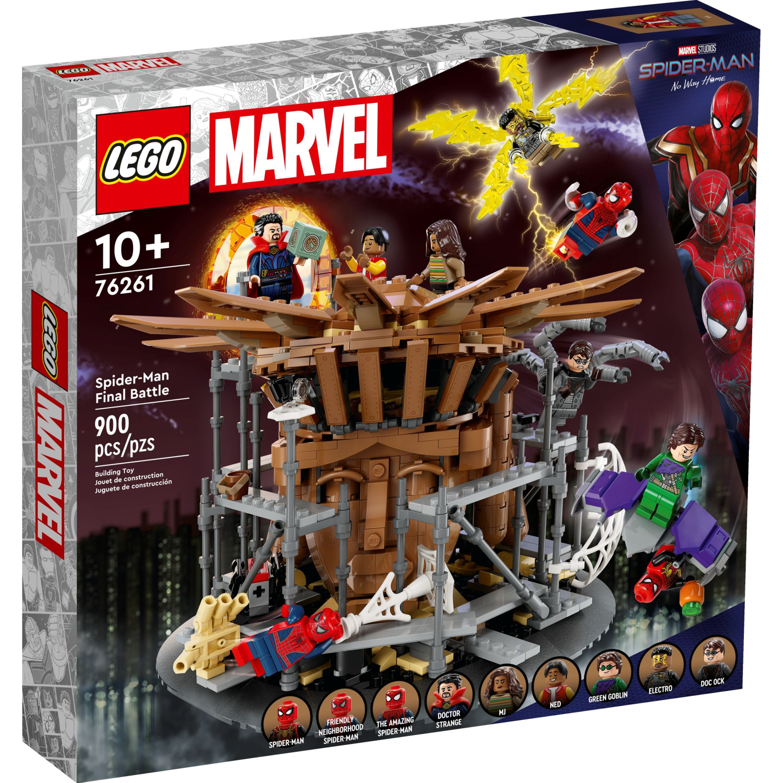 Конструктор LEGO Marvel Решающий бой Человека-Паука 900 деталей (76261)