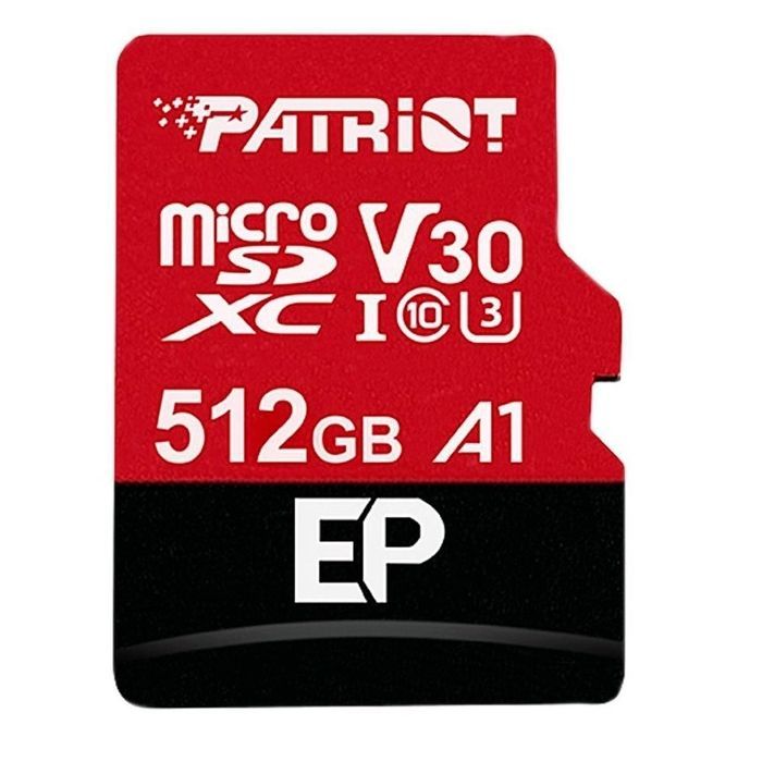 Карта памяти Patriot 512GB microSD class 10 UHS-I U3 (PEF512GEP31MCX)