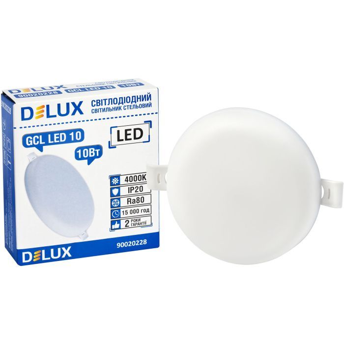 Светильник Delux GCL LED 10 4000К 10Вт 230В ROUND (90020228) изображение 3