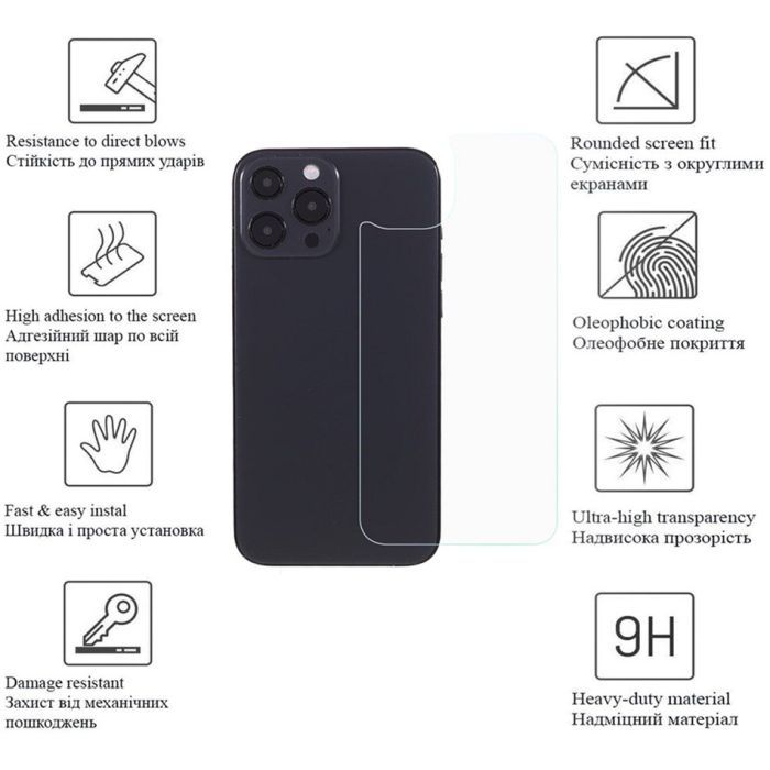 Стекло защитное Drobak back panel Apple iPhone 14 Plus (535321) изображение 4