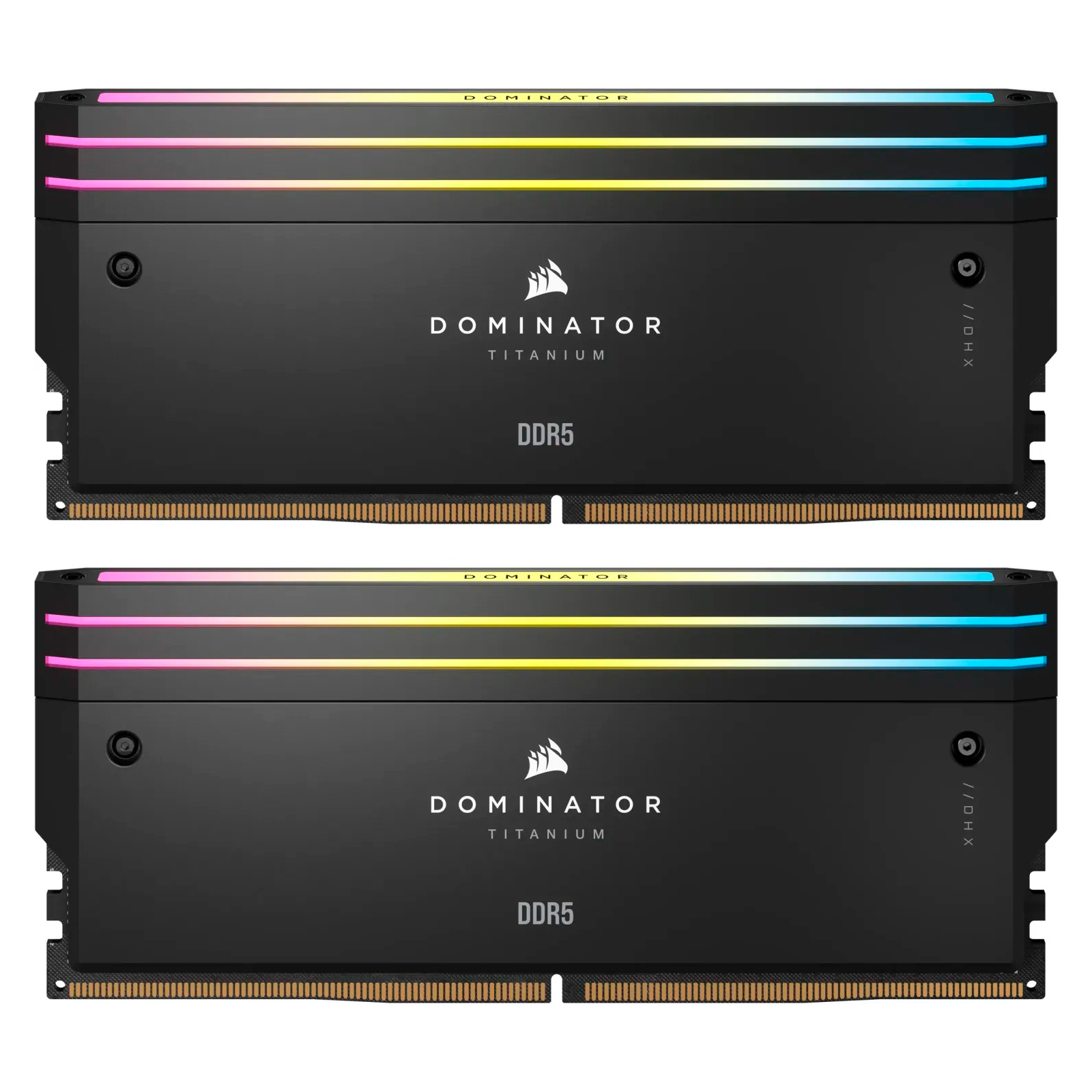 Модуль памяти для компьютера DDR5 32GB (2x16GB) 6000 MHz Dominator Titanium RGB Corsair (CMP32GX5M2B6000C30)