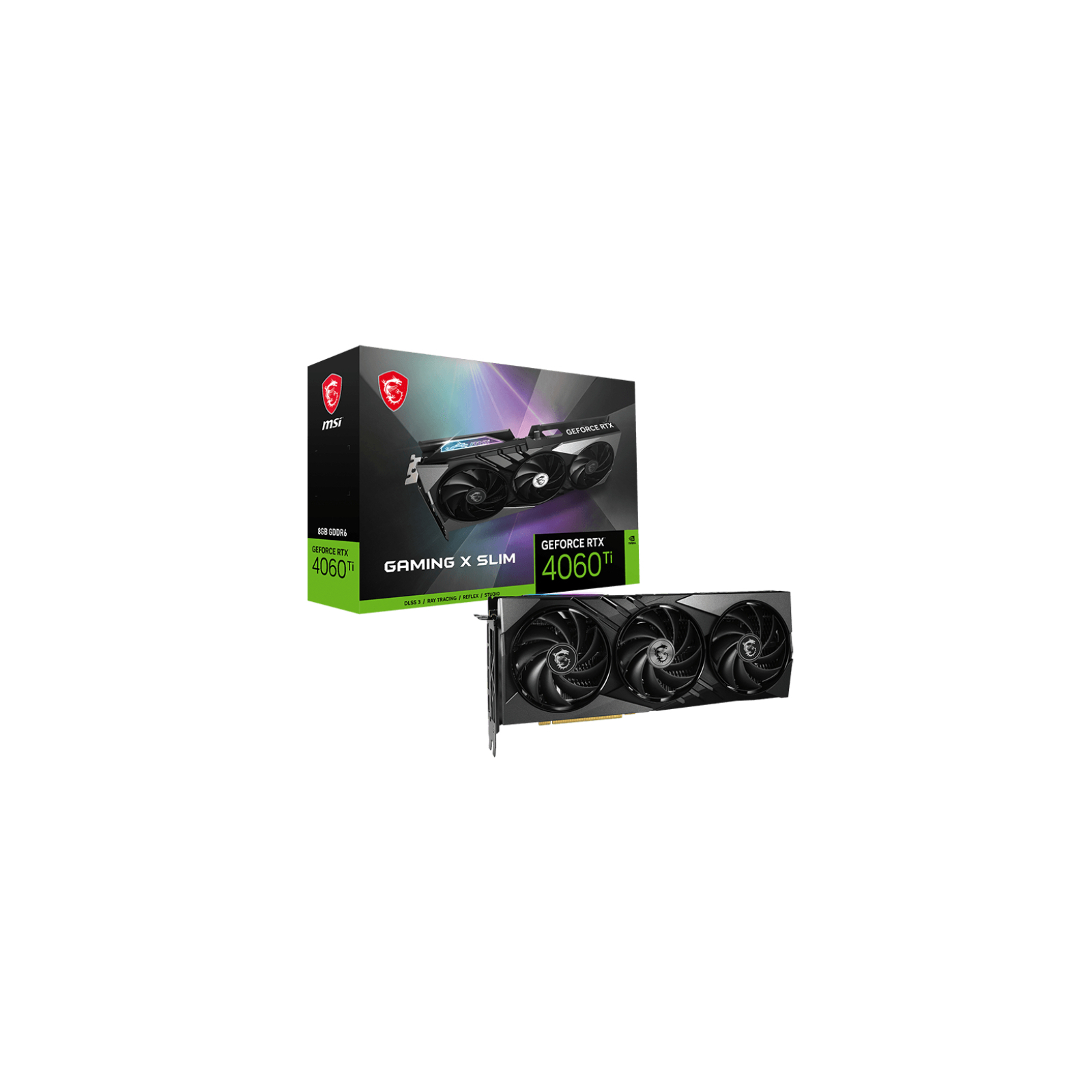 Видеокарта MSI GeForce RTX4060Ti 8Gb GAMING X SLIM (RTX 4060 Ti GAMING X SLIM 8G) изображение 2
