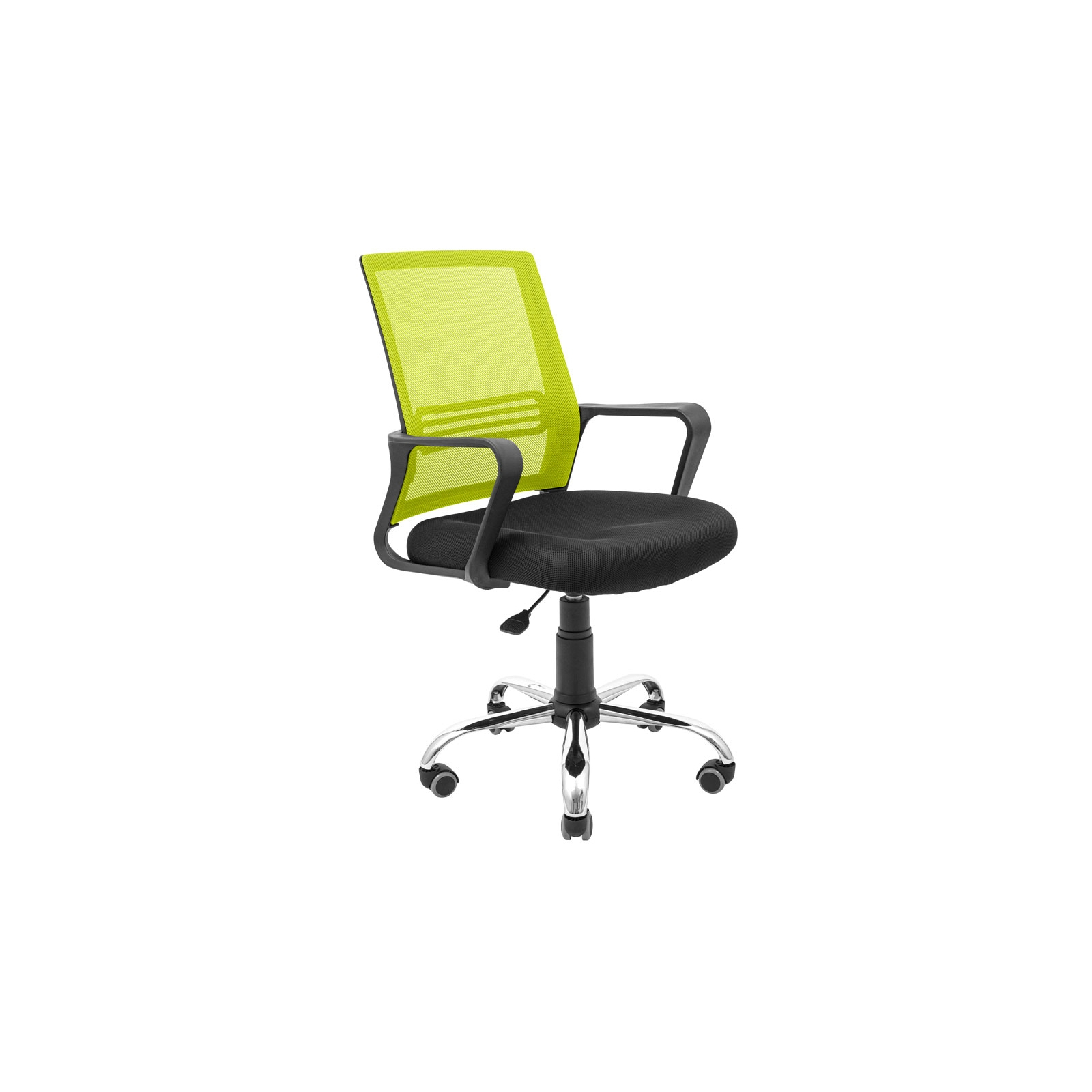 Офисное кресло Richman Джина Хром Пиастра Сетка черная+зеленая (ADD0003093)