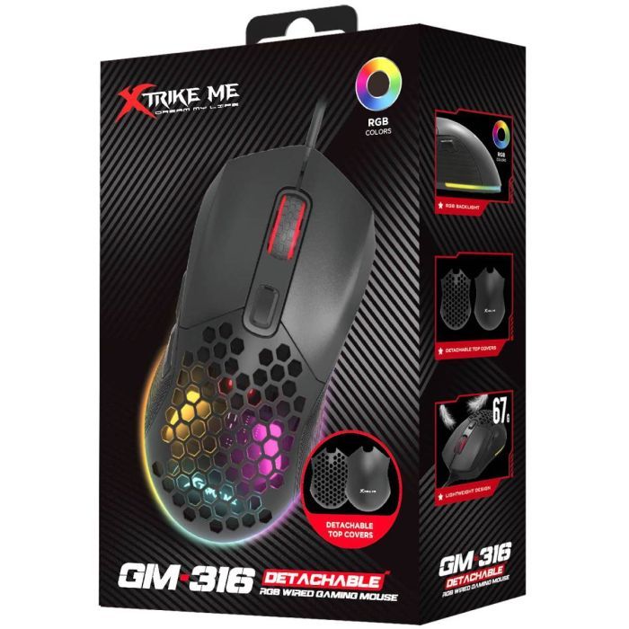 Мишка Xtrike ME GM-316W USB RGB White (GM-316W) зображення 5
