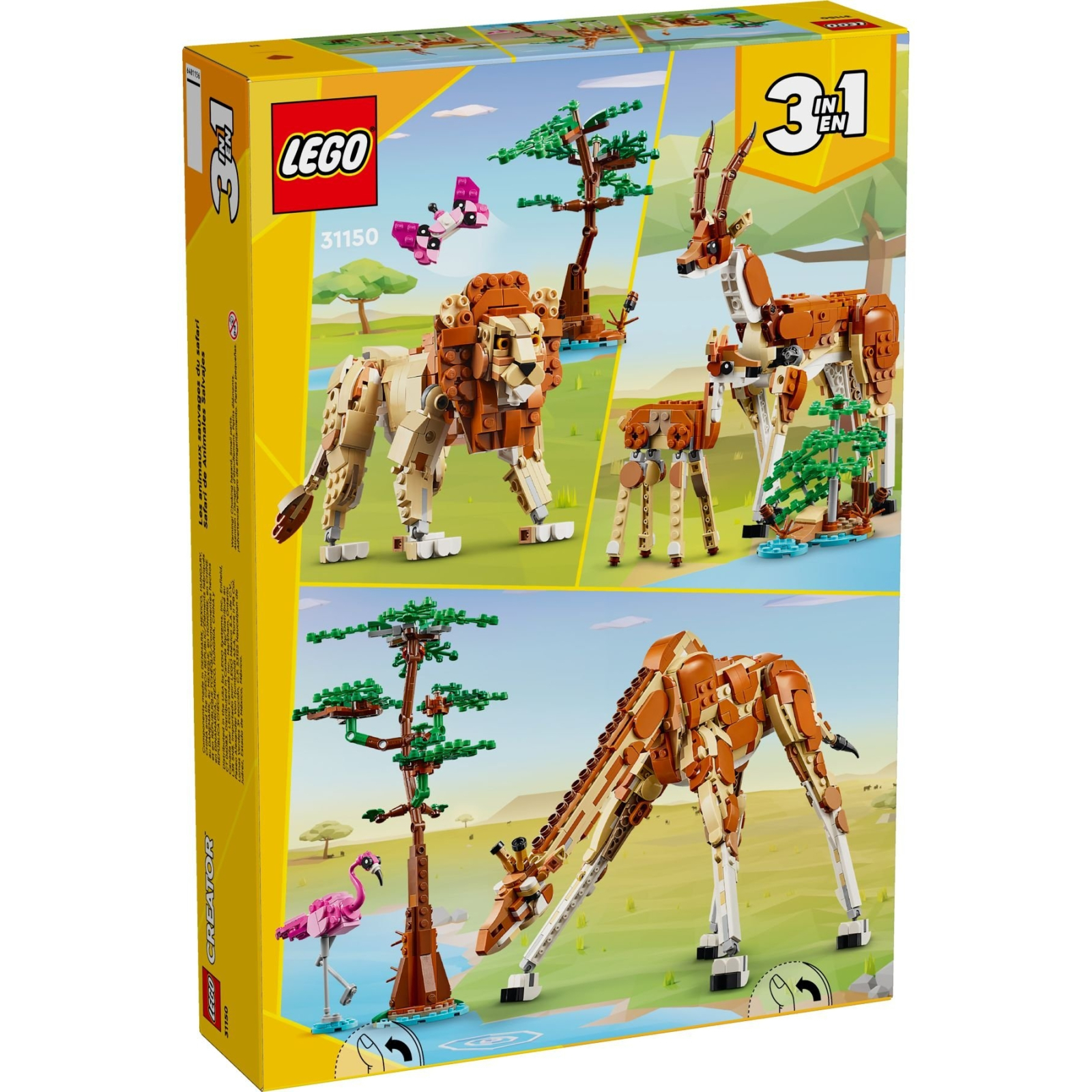 Конструктор LEGO Creator Дикие животные сафари 780 деталей (31150) изображение 10