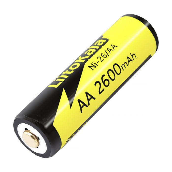 Аккумулятор Liitokala AA 2600mAh 1.2V Ni-MH, blister 1 pcs (Ni-26/AA) изображение 2