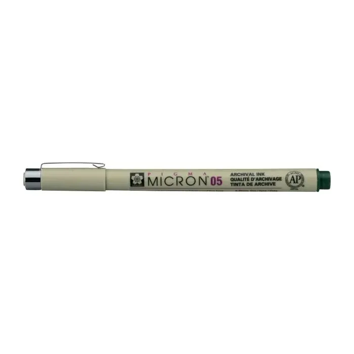 Лайнер Sakura Pigma Micron (0.5) 0,45 мм Темно-зеленый (084511377448)