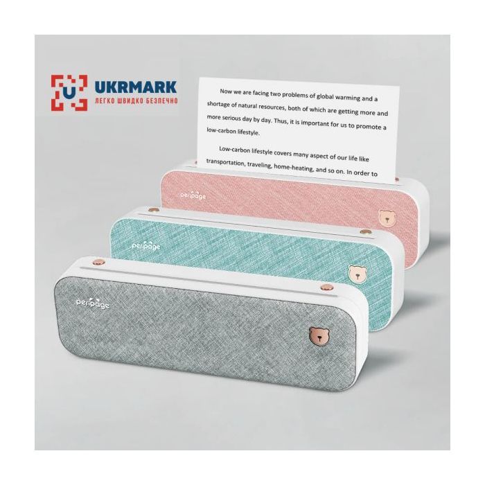 Принтер чеків UKRMARK A40GR А4, Bluetooth, USB, сірий (900538) зображення 4