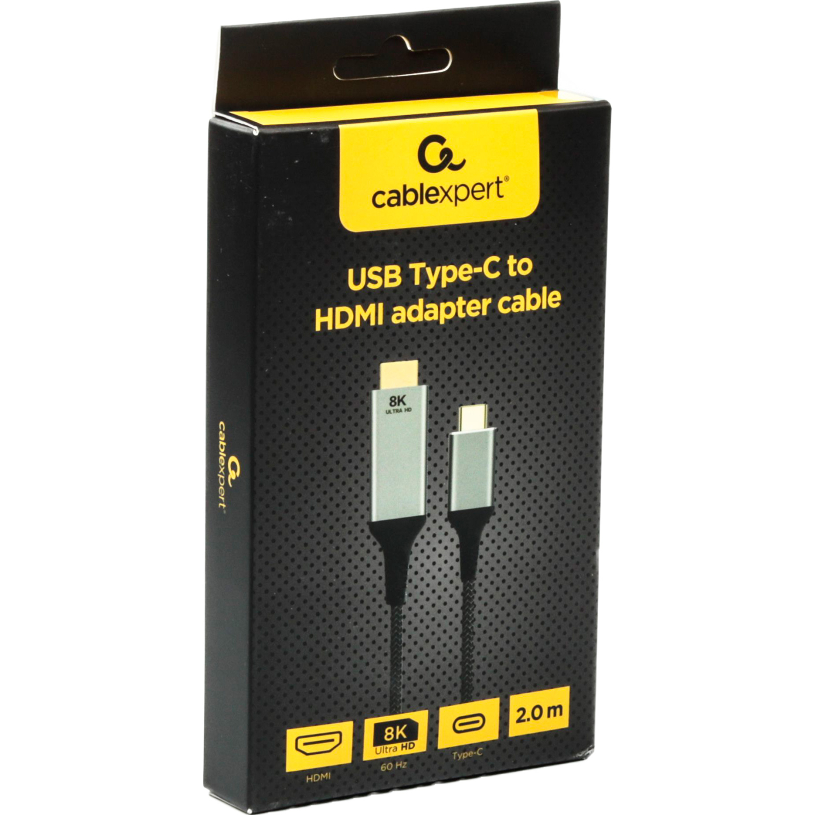 Кабель мультимедийный USB-C to HDMI 2.0m 8K 60Hz Cablexpert (A-CM-HDMIM8K-2M) изображение 2