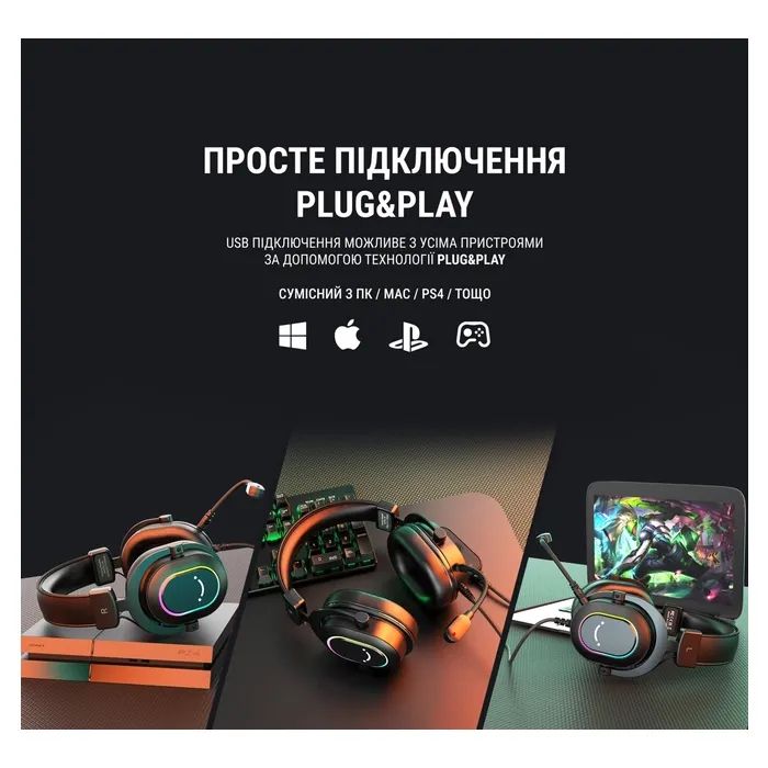 Наушники Fifine H6 RGB 7.1 Pink (H6P) изображение 12
