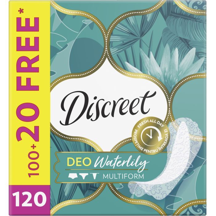 Щоденні прокладки Discreet Deo Water Lily 60 шт. (8001090170354/8700216152983) зображення 2