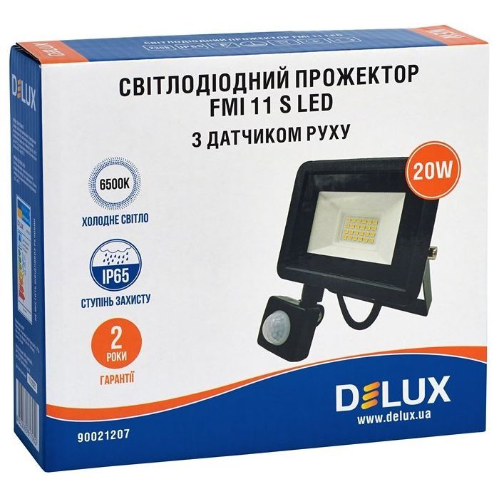 Прожектор Delux FMI 11 S LED 20Вт 6500K IP65 (90021207) изображение 3