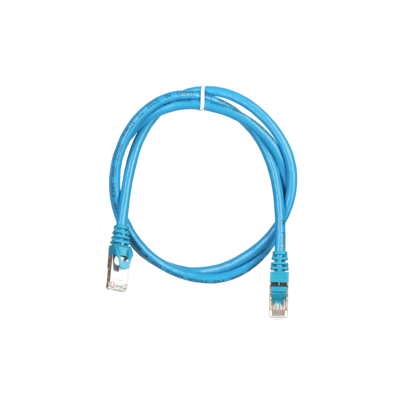 Патч-корд 1м S/FTP Cat 6 CU PVC 26AWG 7/0.16 blue 2E (2E-PC6SFTPCOP-100BL) изображение 2