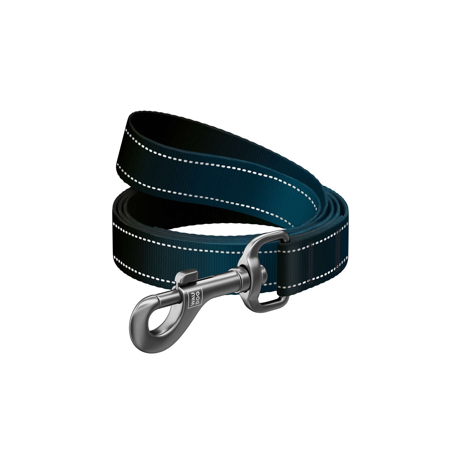 Повідок для собак WAUDOG Nylon Mono, світловідбивний L-XXL синій (521912) зображення 2